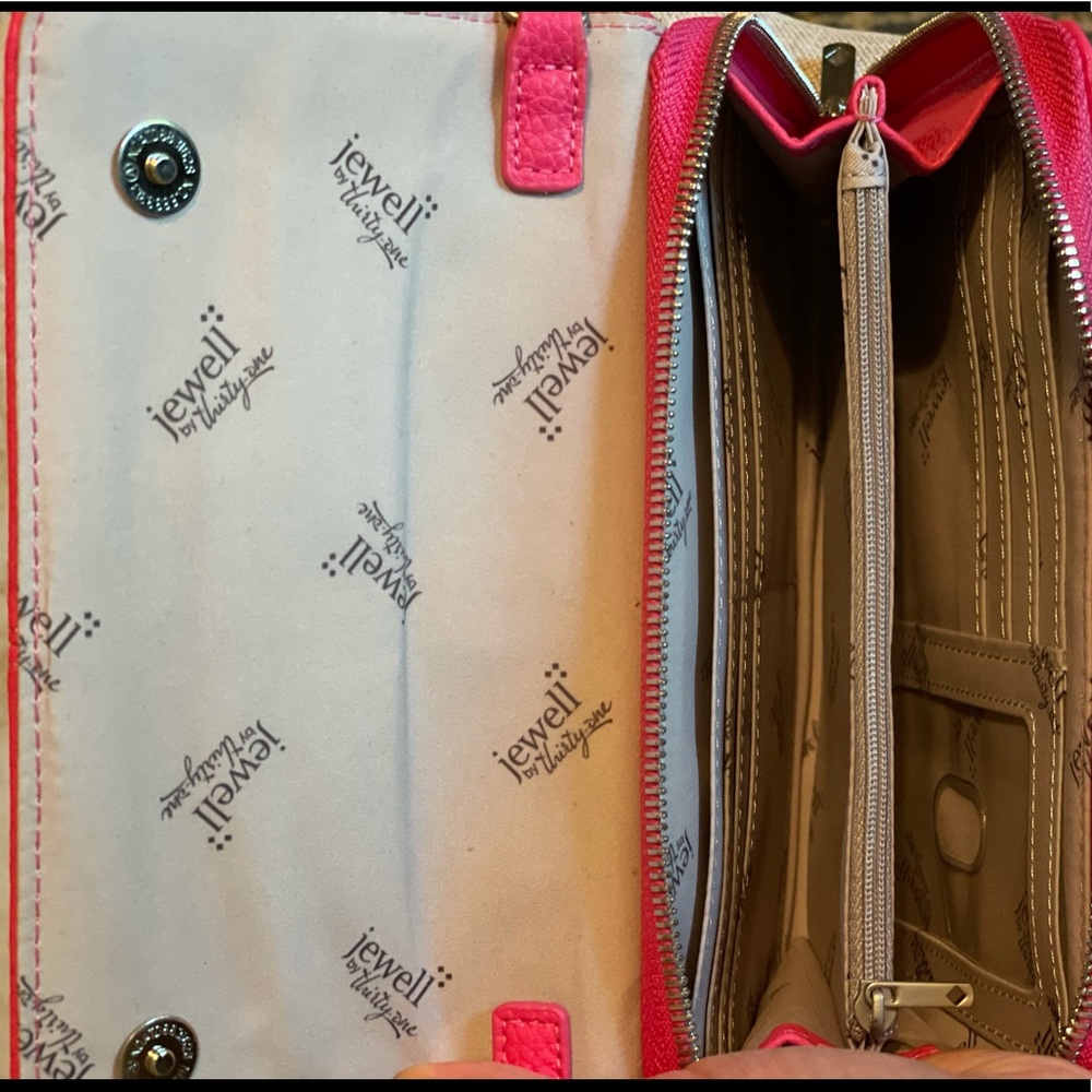 NWOT Hot Pink Jewell by Thirty-One bag - Picture 2 of 3
